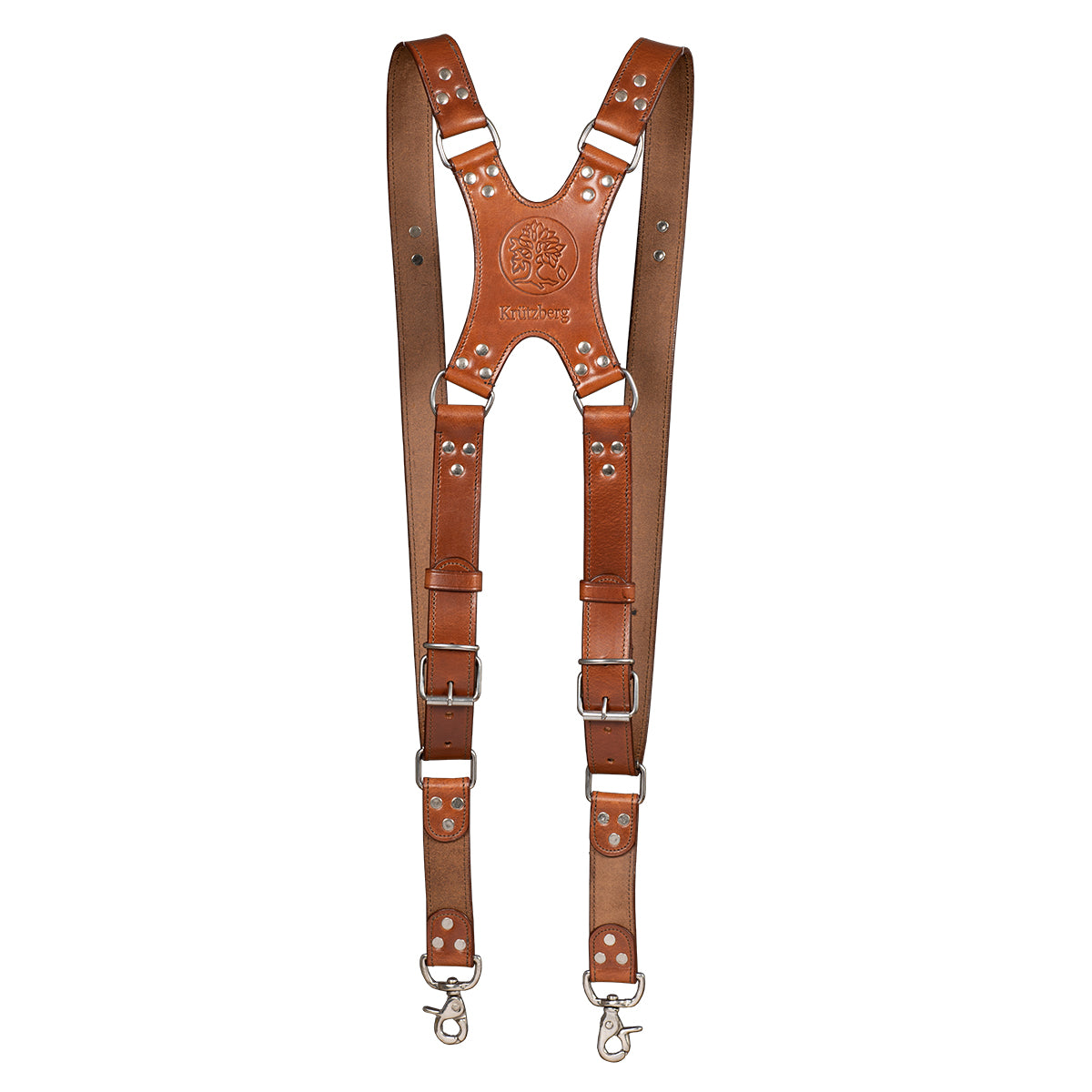 Zeithalter DUO Camera Strap Silver in dark brown leather