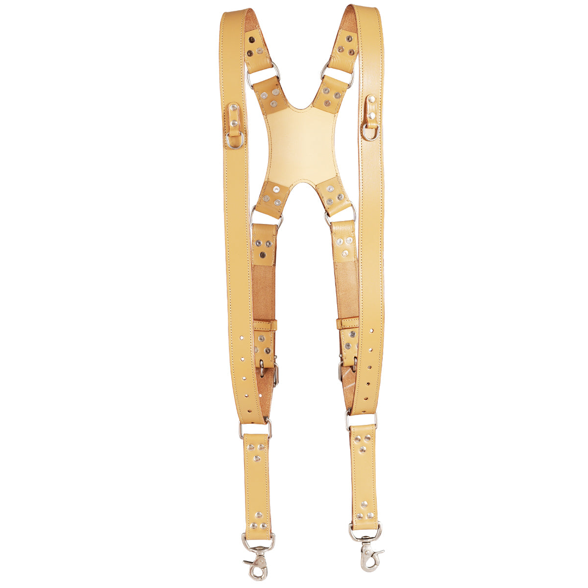 Zeithalter DUO Camera Strap Silver in light brown leather
