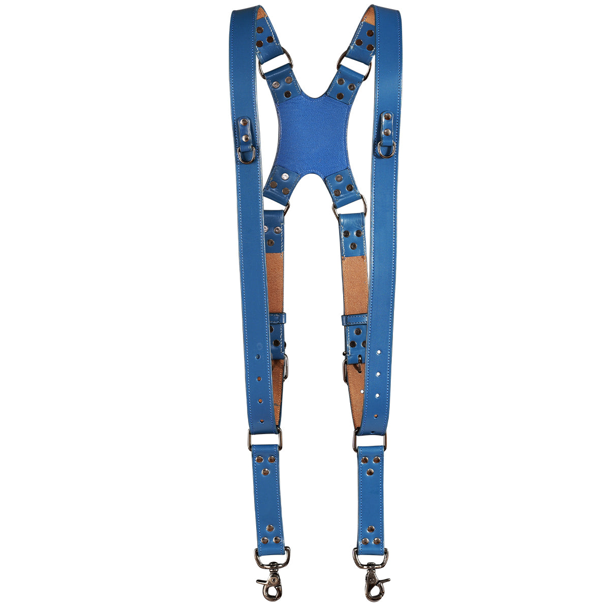 Zeithalter DUO Camera Strap Black in navy blue leather