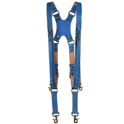 Zeithalter DUO Camera Strap Black in navy blue leather