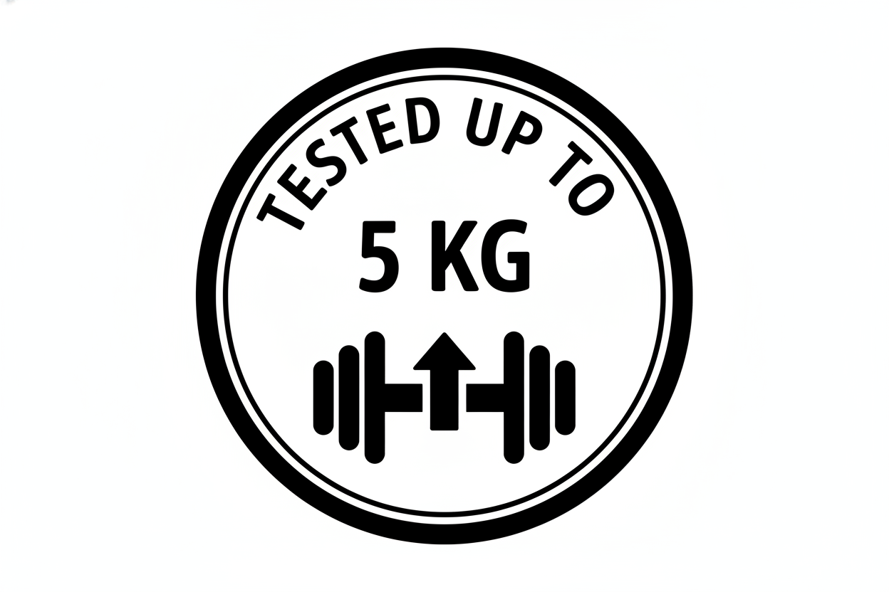 Getestet bis 5 kg Badge